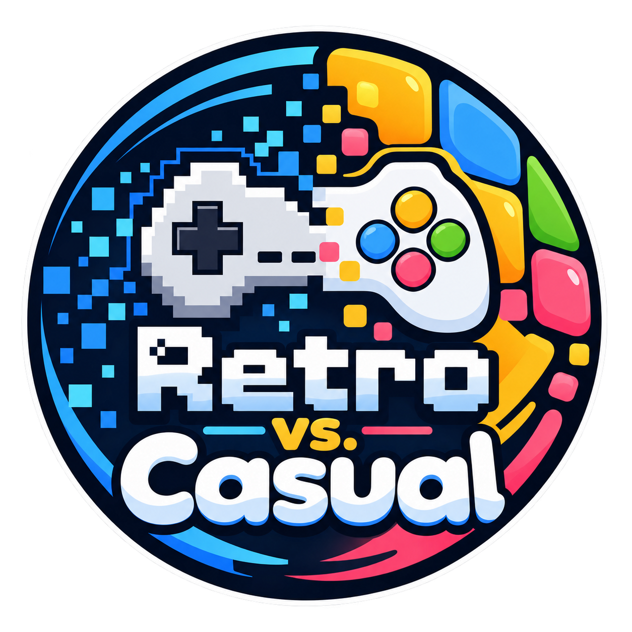 Retro vs. Casual Logo